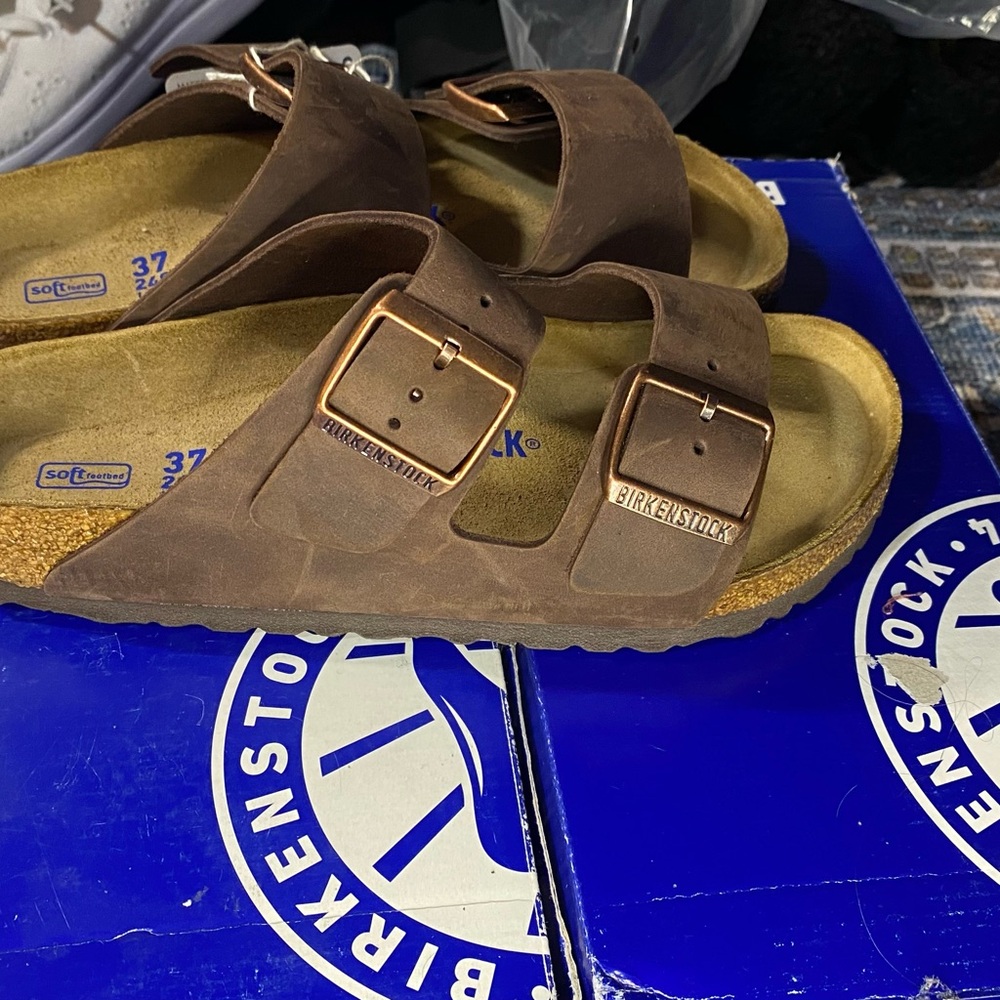 Birkenstock Women's Habana Leather Sandals - Picture 2 of 4